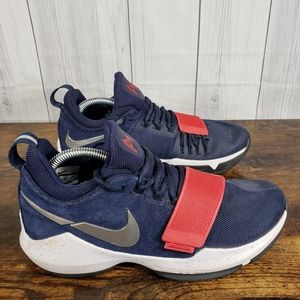 Nike PG 1 USA Navy Blue Red White Olympics 878627-900 Mens Sneakers Shoes Size 8